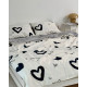 Постільна білизна двоспальне Dushka Home Сатин Плюш 21248 180х215 см