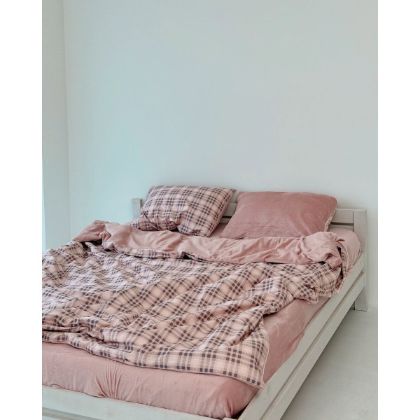 Постільна білизна двоспальне Dushka Home Сатин Плюш 21264 180х215 см