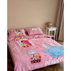 Постільна білизна дитяча плюшеве євро Dushka Home 21219 200х220 см