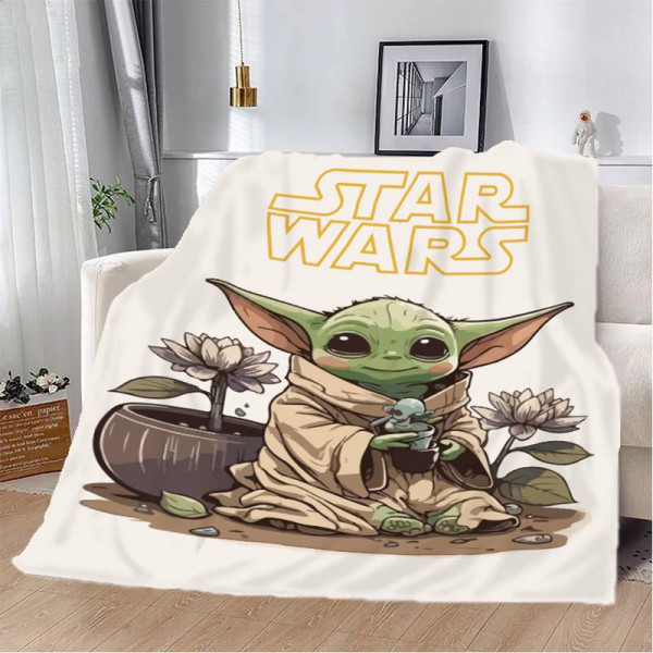 Плед 3D STAR WARS Малюк Йода 29621 180х215 см