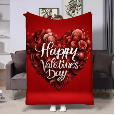 Плед 3D на день закоханих Happy Valentine's Day 30853 180х215 см