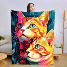 Плед 3D Картина котиків 29998 180х215 см