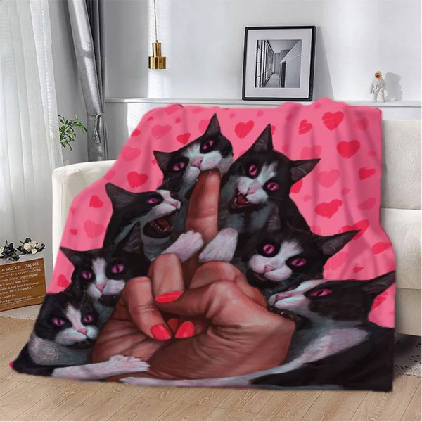 Плед 3D Сміливі котики 29698 180х215 см