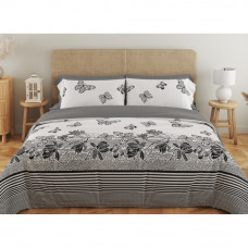 Постільна білизна євро ТЕП Soft dreams Black Butterfly 2-03859-25996 200х215 см