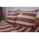 Постільна білизна полуторна ТЕП Soft dreams Line Brown 2-03857-26452 150х215 см коричнева