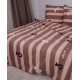 Постільна білизна полуторна ТЕП Soft dreams Line Brown 2-03857-26452 150х215 см коричнева