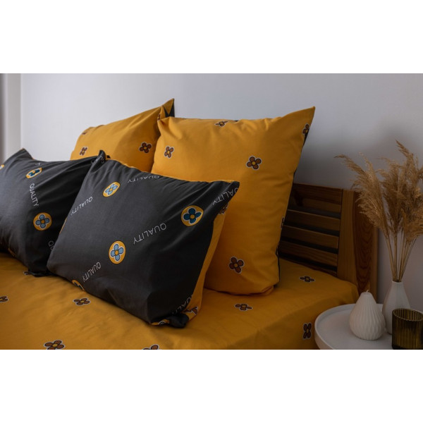 Постільна білизна двоспальне ТЕП Soft dreams Grey and Orange 2-03858-26020 180х215 см