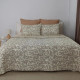 Покривало з 1 наволочкою євро ТЕП Elegante Cotton Beige and White 4-04578_32778 220х240 см