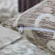 Покривало з 1 наволочкою євро ТЕП Elegante Cotton Beige and White 4-04578_32778 220х240 см