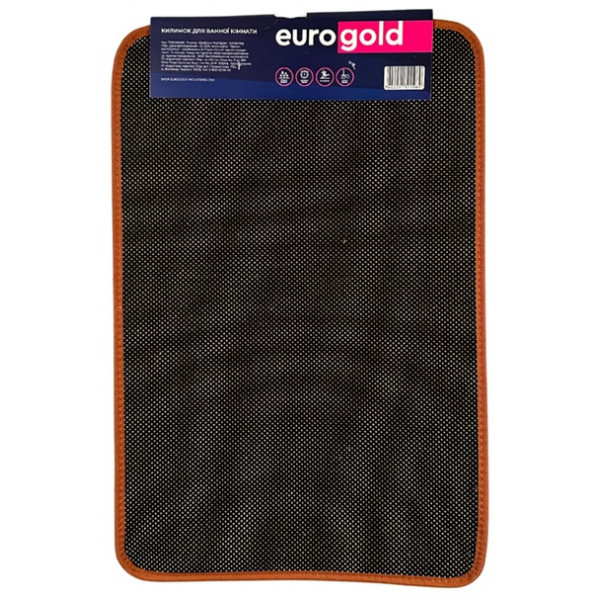Килимок у ванну Eurogold 7129400081 40х60 см коричневий