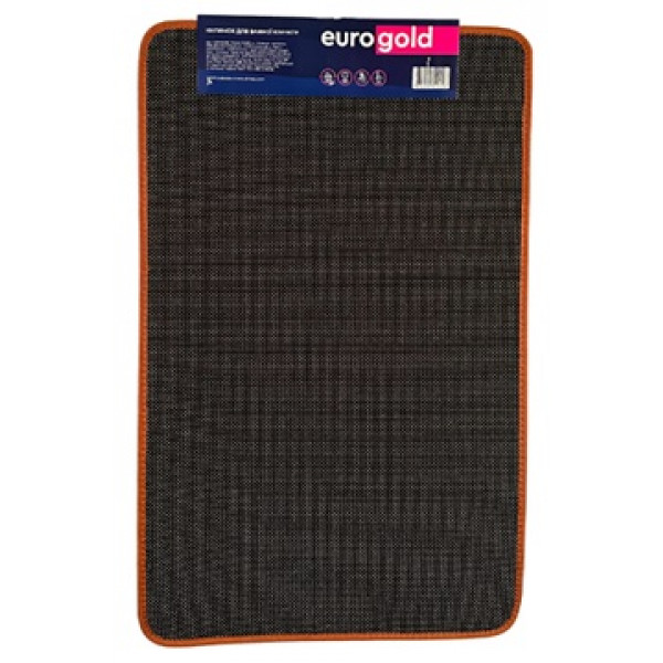Килимок у ванну Eurogold 7129400094 50х80 см коричневий