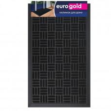 Килимок придверний Eurogold S-6013-BLA 45х75 см чорний