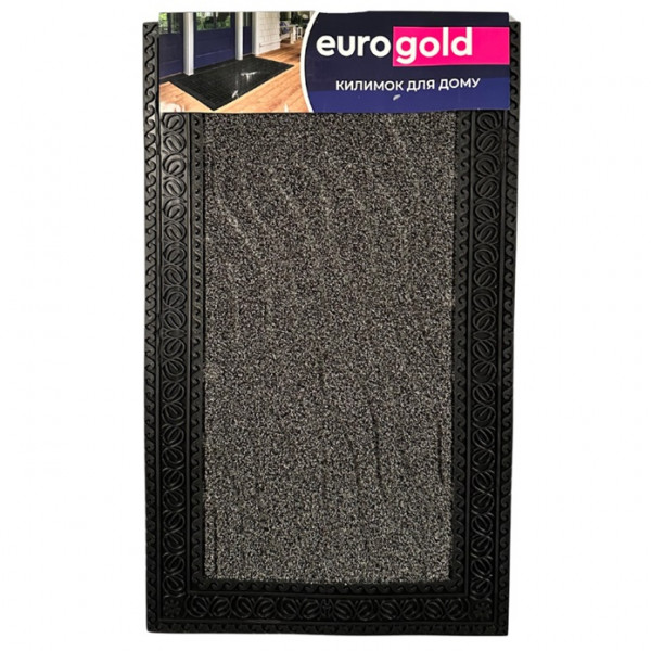 Килимок придверний Eurogold S-6143-GRE 45х75 см сірий