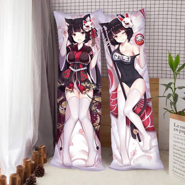 Подушка-обіймашка 3D Дакімакура Yamashiro - Azur Lane 3763_F 16504 130х40 см