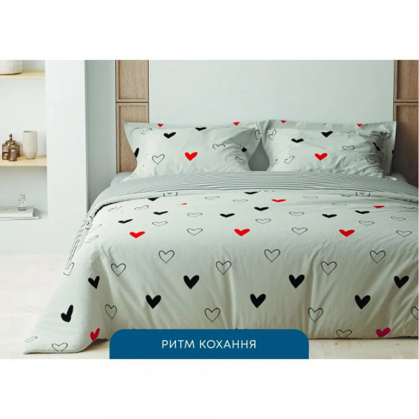 Постільна білизна полуторна ТЕП Happy Sleep Ритм кохання 2-03794_31736 215х150 см
