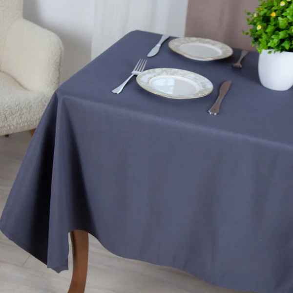 Скатертина водовідштовхувальна ТЕП Aquastop Dark Gray С-04189_29832 150х200 см темно-сіра