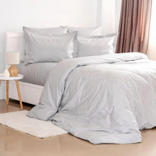 Постільна білизна євро ТЕП Grace Jacquard Light Grey 2-04547_31833 200х220 см світло-сіра