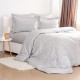 Постільна білизна євро ТЕП Grace Jacquard Light Grey 2-04547_31833 200х220 см світло-сіра