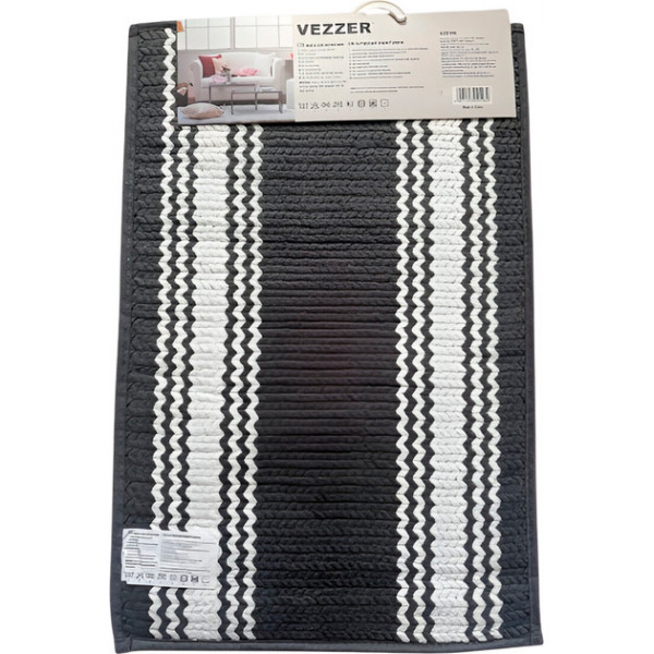 Килимок у ванну кімнату Vezer VZ0196 40х60 см темно-сірий