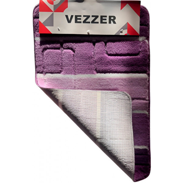 Килимок у ванну кімнату Vezer VZ2035Purple 40х60 см фіолетовий