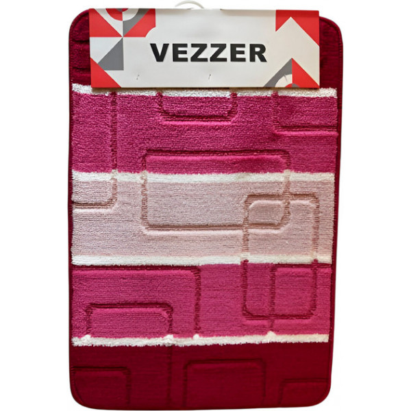 Килимок у ванну кімнату Vezer VZ2035Red 40х60 см червоний