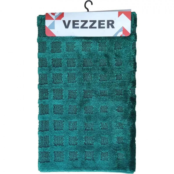 Килимок для ванної кімнати Vezzer Standart VZSB5520 80х120 см темно-зелений