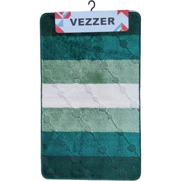 Набір килимків для ванної кімнати Vezzer Color line VZC02220 2 предмети темно-зелений