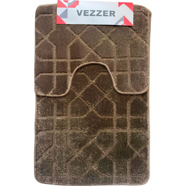 Набір килимків для ванної Vezzer VZ0197B 2 предмети бежевий