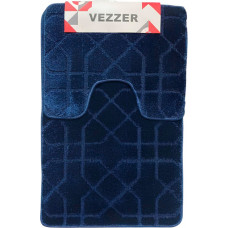Набір килимків для ванної Vezzer VZ0197Blue 2 предмети синій