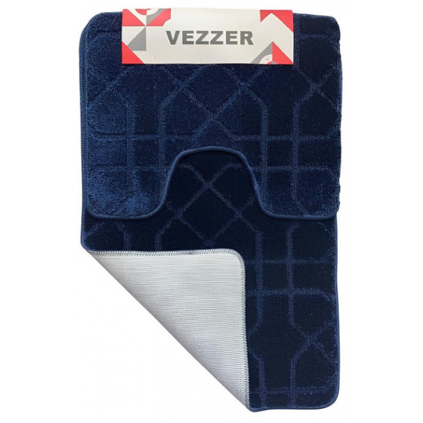 Набір килимків для ванної Vezzer VZ0197Blue 2 предмети синій