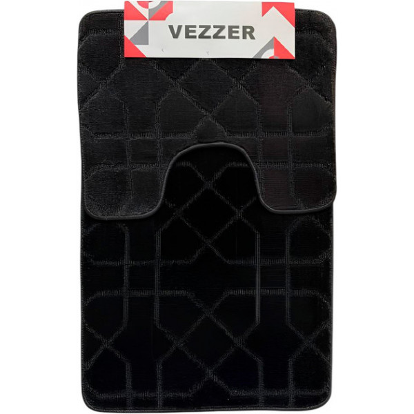 Набір килимків для ванної Vezzer VZ0197Gr 2 предмети графітовий
