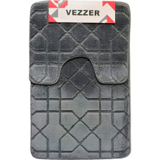 Набір килимків для ванної Vezzer VZ0197WGr 2 предмети світло-сірий