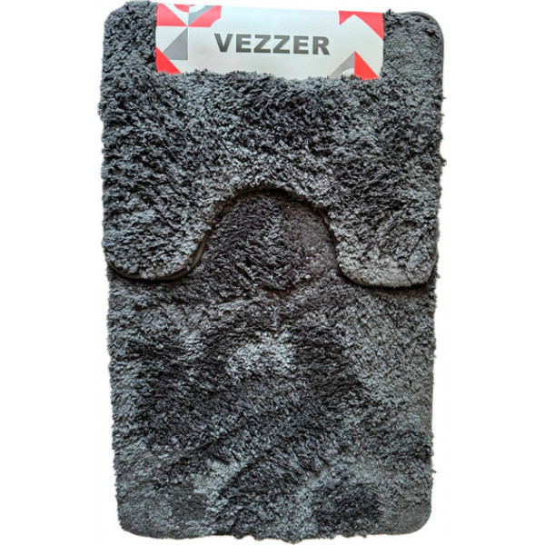 Набір килимків для ванної Vezzer VZ0200Grey 2 предмети сірий