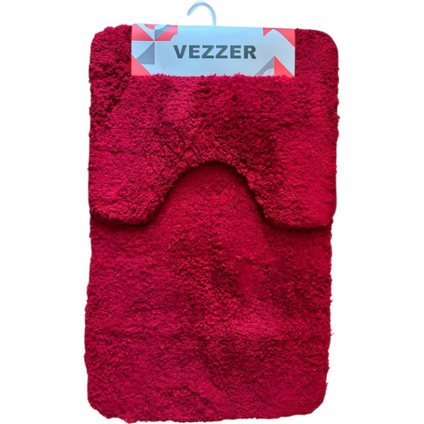 Набір килимків для ванної Vezzer VZ0200Red 2 предмети червоний