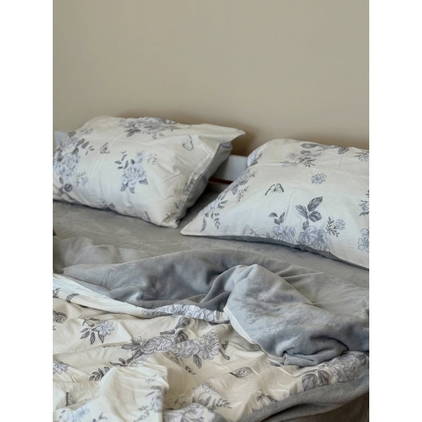 Постільна білизна двоспальне Dushka Home Сатин Плюш 21344 180х215 см