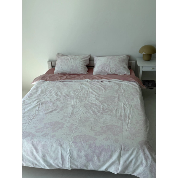 Постільна білизна двоспальне Dushka Home Сатин Плюш 21348 180х215 см
