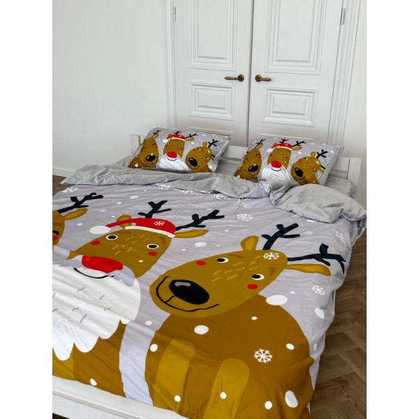 Постільна білизна двоспальне Dushka Home Сатин Плюш 21352 180х215 см