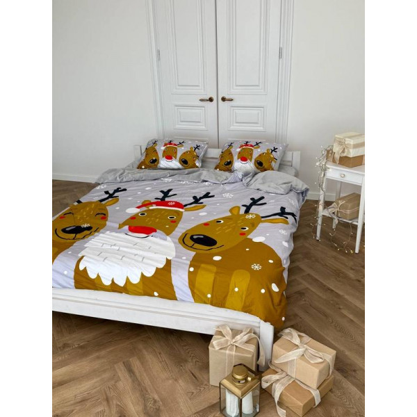 Постільна білизна двоспальне Dushka Home Сатин Плюш 21352 180х215 см