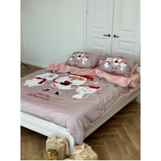 Постільна білизна двоспальне Dushka Home Сатин Плюш 21356 180х215 см