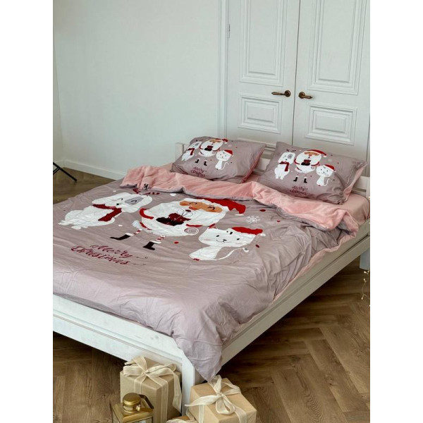 Постільна білизна двоспальне Dushka Home Сатин Плюш 21356 180х215 см