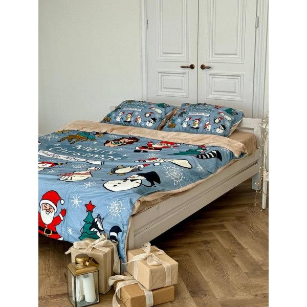 Постільна білизна двоспальне Dushka Home Сатин Плюш 21360 180х215 см