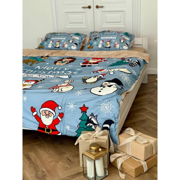 Постільна білизна двоспальне Dushka Home Сатин Плюш 21360 180х215 см