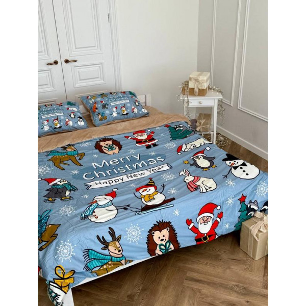 Постільна білизна двоспальне Dushka Home Сатин Плюш 21360 180х215 см