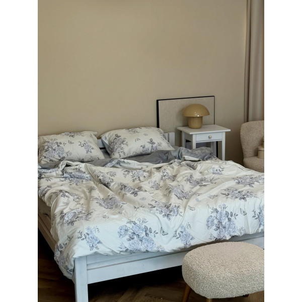 Постільна білизна євро Dushka Home Сатин Плюш 21345 200х220 см
