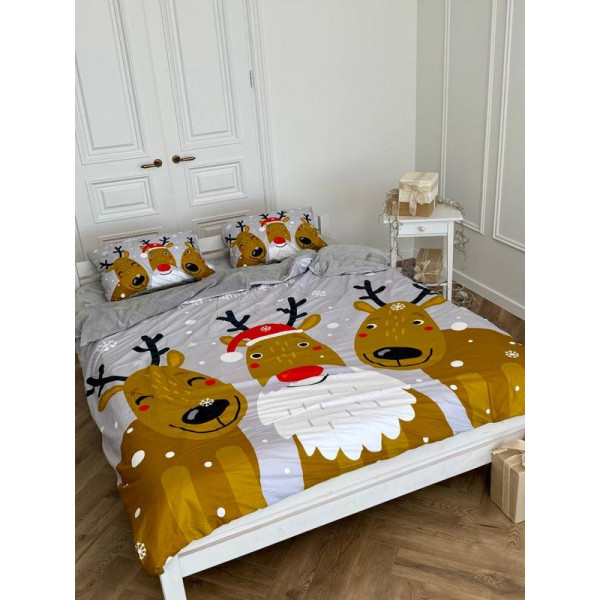 Постільна білизна євро Dushka Home Сатин Плюш 21353 200х220 см