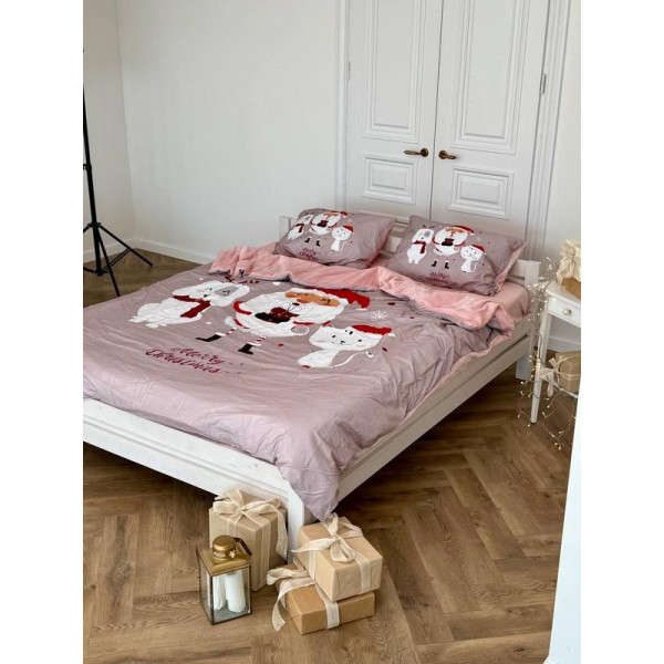 Постільна білизна євро Dushka Home Сатин Плюш 21357 200х220 см