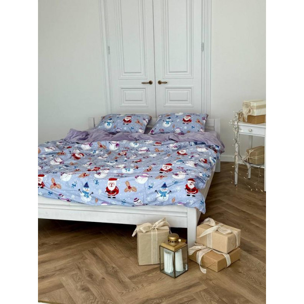 Постільна білизна євро Dushka Home Сатин Плюш 21365 200х220 см