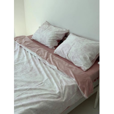 Постільна білизна сімейна Dushka Home Сатин Плюш 21350 160х215х2 см