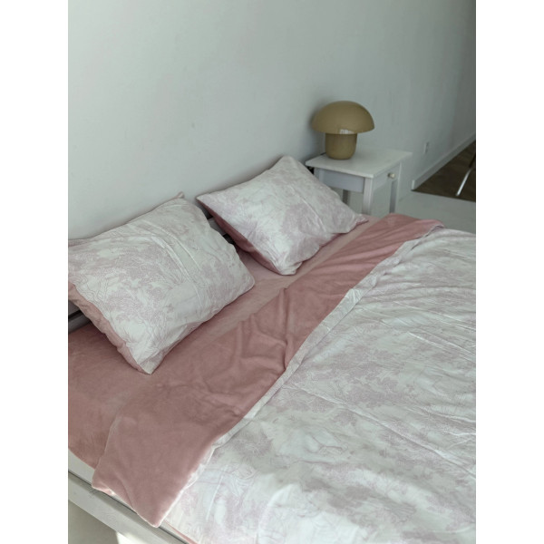 Постільна білизна сімейна Dushka Home Сатин Плюш 21350 160х215х2 см Постільна білизна сімейна Dushka Home Сатин Плюш 21350 160х215х2 см