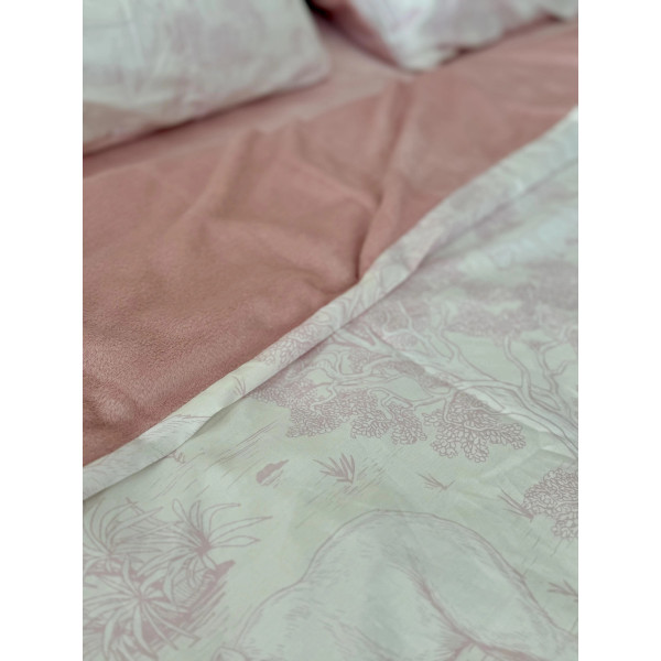 Постільна білизна сімейна Dushka Home Сатин Плюш 21350 160х215х2 см Постільна білизна сімейна Dushka Home Сатин Плюш 21350 160х215х2 см